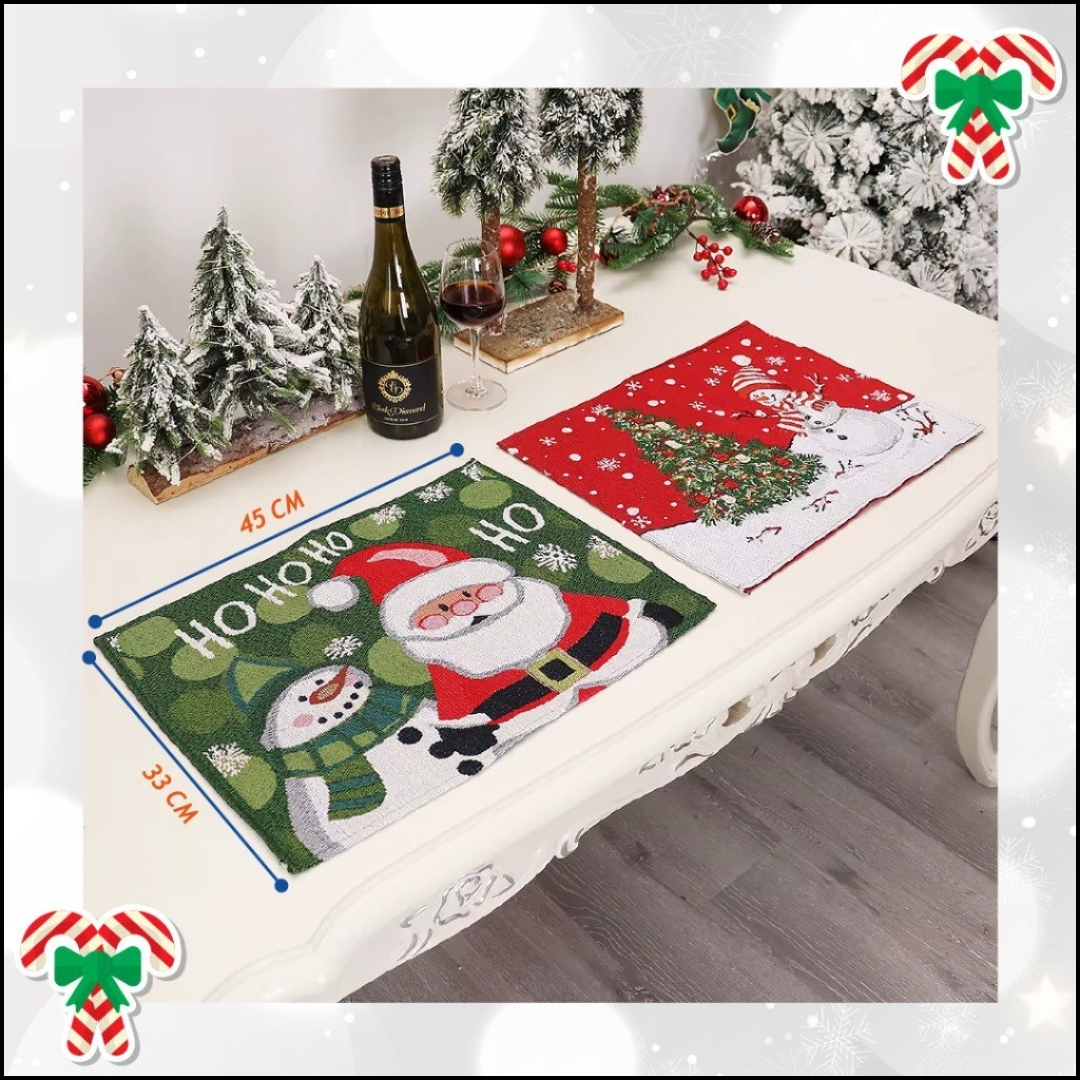 Mantel individual navideño